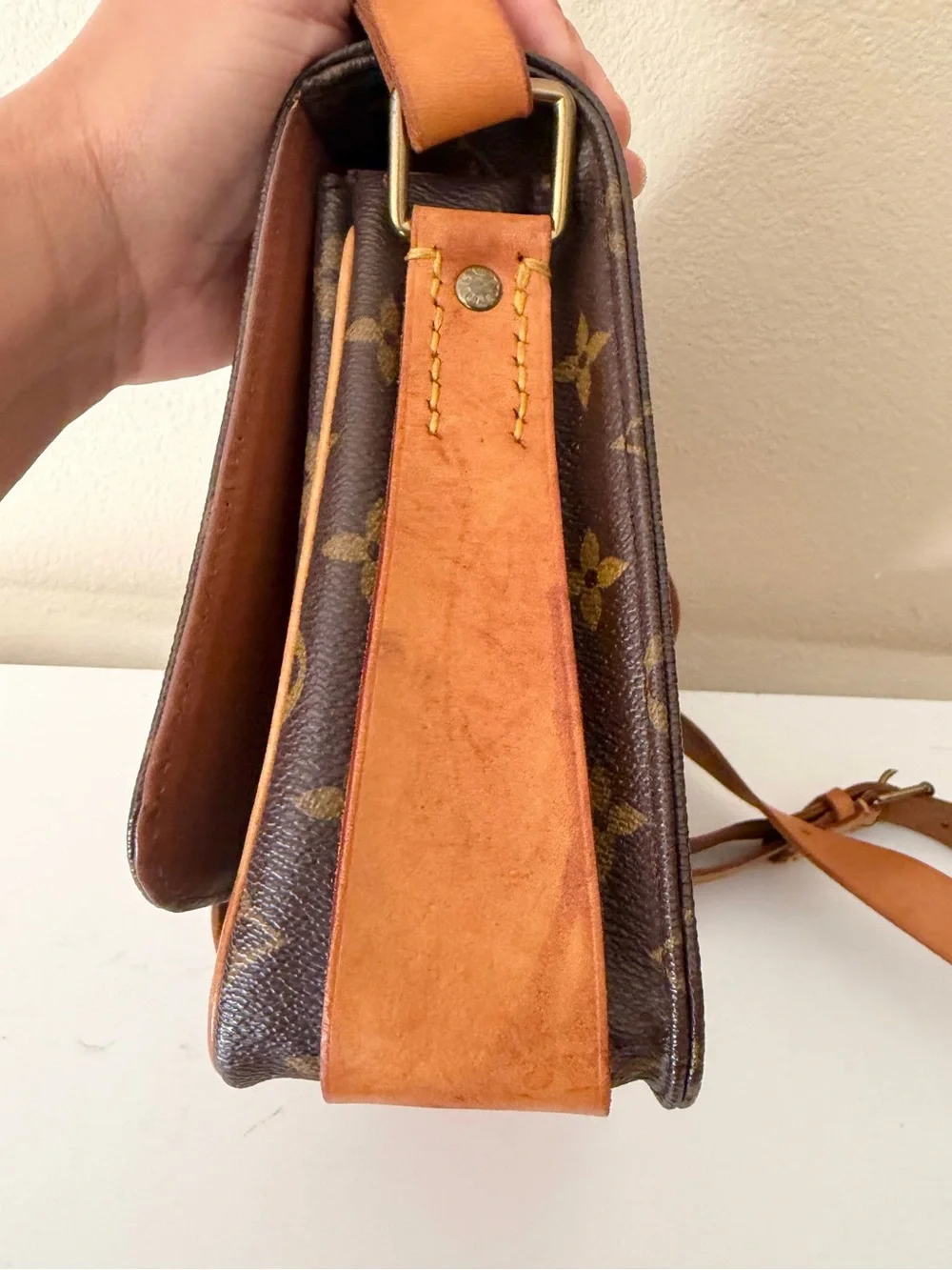 LOUIS VUITTON Cartouchiere MM Shoulder/Crossbody Bag Monogram